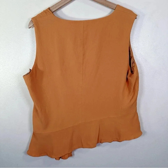 Jacques Vert Womens Size 16 Drape Asymmetric  Sleeveless Blouse - Picture 12 of 12